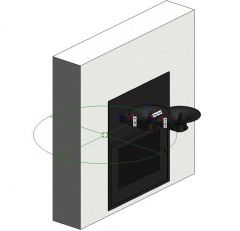 Drinking Fountain Wall-mounted Revit Family 3
