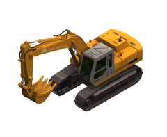 Excavator 3DS Max model 