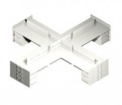 Modello 3DS Max di cubi ufficio
