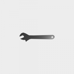 520mm Metal Wrenches Blender Drawing