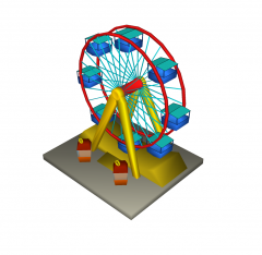 Ferris wheel Sketchup model