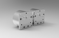 Autodesk Inventor 3D CAD Model of precision gearbox, Max. radial force 400,  Max. axial force 40,	RPM 5000