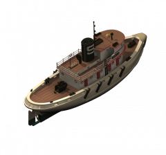 タグボート3DS Maxモデル