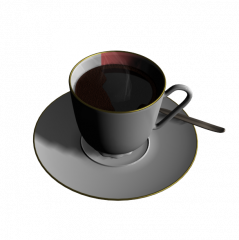 China coffee cup 3DS Max model 