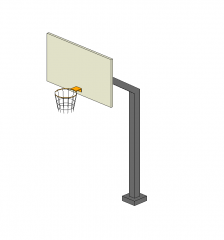 Outdoor basketball goal rfa model