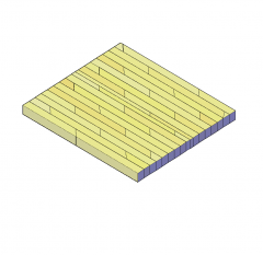 Modello 3D DWG per pavimenti in legno