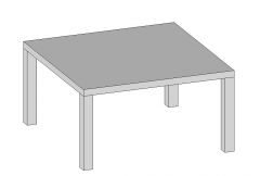 Table Coffee Classic Revit Family 