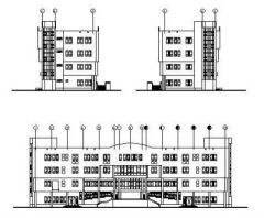 Hotel Design Elevations CAD drawing 