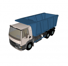Modelo de esboço de caminhão basculante