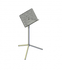 Music stand 3D CAD block