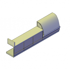 mostrador de una panadería de bloques CAD 3D contador