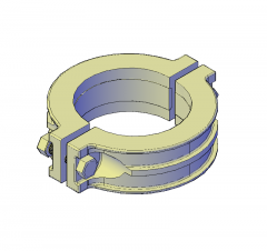 Munsen anillo de abrazadera para tubos modelo CAD en 3D