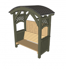 Arbour seat Sketchup 