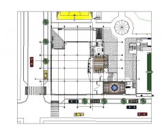 Gymnasium and office design dwg