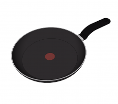 Non stick frying pan 3D Sketchup model 