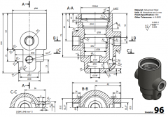 3 & 5 Axis CNC Machinable 2D CAD Drawing 96