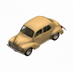 Renault 4CV 3D Max Modell