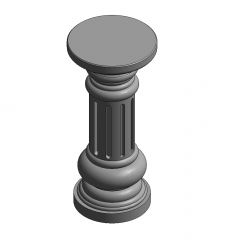 Columna de mármol, modelo de Revit