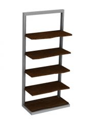 Wooden book rack modern design 3d model .3dm format