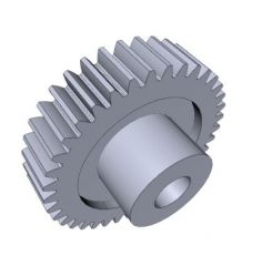 Moulded Spur Gears, module 1, 60teeth solidworks file