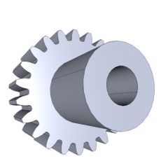 Moulded Spur Gears, module 0,7, 17teeth  solidworks file