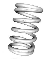  Helical Spring WB(25% compression)  OD 8MM  LENGTH 80 MM WIRE DIA  1.6 MM SOLIDWORKS FILE