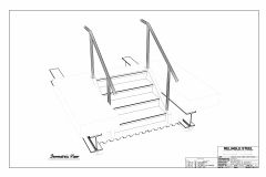 3D CAD Лестничный блок