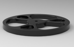 Autodesk Inventor 3D CAD Model of wheel exercise 