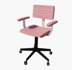 Pink office chair revit family