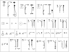Shower CAD blocks collection dwg 