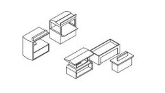 stalls isometric view.dwg drawing
