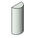  Support Columns Half Cylinder Wood Revit