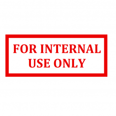 Stamp - For Internal Use Only