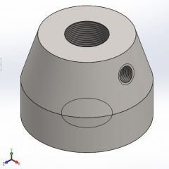 Top nut for die assembly Solidworks model
