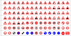 Las señales de tráfico del Reino Unido (A cargo Collection1)