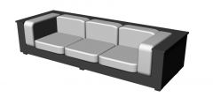 waiting area innovative designed sofa 3d model .3dm format