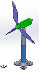 Wind turbine Solidworks model