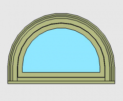 Window Casement Half Circle Direct Set Revit
