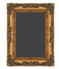 Decorative rectangle mirror  with pattern frame sketchup