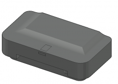 Printer with a modern look 3d model .dwg format