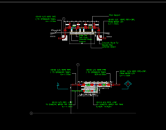 Water meter installation in chamber Detail Installation Cad Drawing