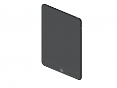 Simple small handy tablet 3d model .dwg fromat