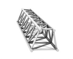 trapezoidal truss member 3d mofel .3dm format