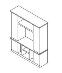 Isometric view of wordrobe.dwg drawing