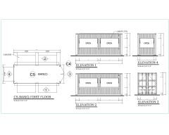 20' Containerized Bar Building Detailed Drawings- 002