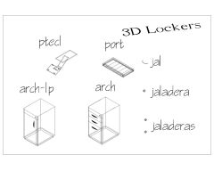 Free AutoCAD 3D Models for Office Lockers
