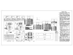 Free AutoCAD 2D Drawings for 9 Bay Mantinance Garage Anchor Bolt Details-1