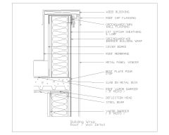 Free AutoCAD 2D  Editable Drawings for Building Wrap Roof Or Wall Detail - 4