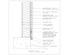 Free AutoCAD 2D Editable Drawings for Building Wrap Stucco Veneer Base