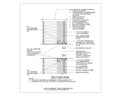 Free AutoCAD 2D Editable Drawings for Wood Stud Wall Typical Through Wall Penetration